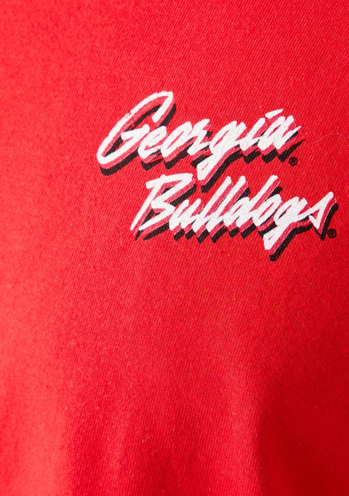 NCAA Georgia Bulldogs Mascot Sketch Graphic T-Shirt