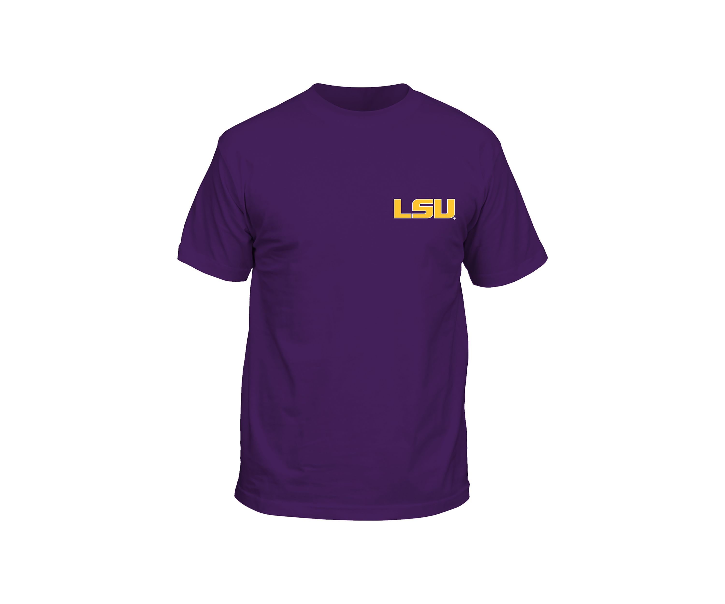 NCAA LSU Tigers Drawn Field Mascot Graphic T-Shirt