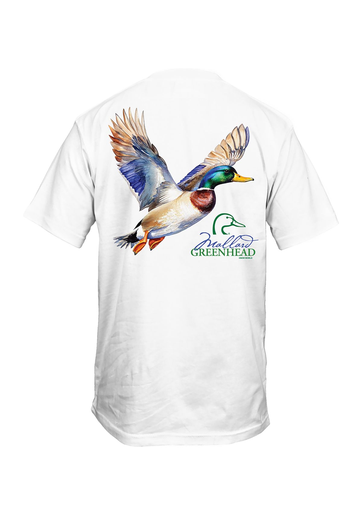 Mens Short Sleeve Greenhead Watercolor Graphic T-Shirt