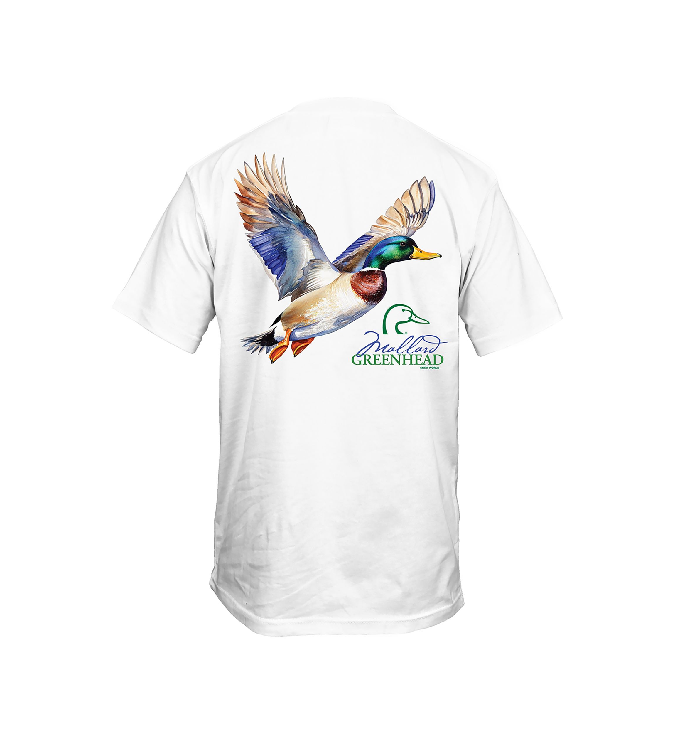 Mens Short Sleeve Greenhead Watercolor Graphic T-Shirt