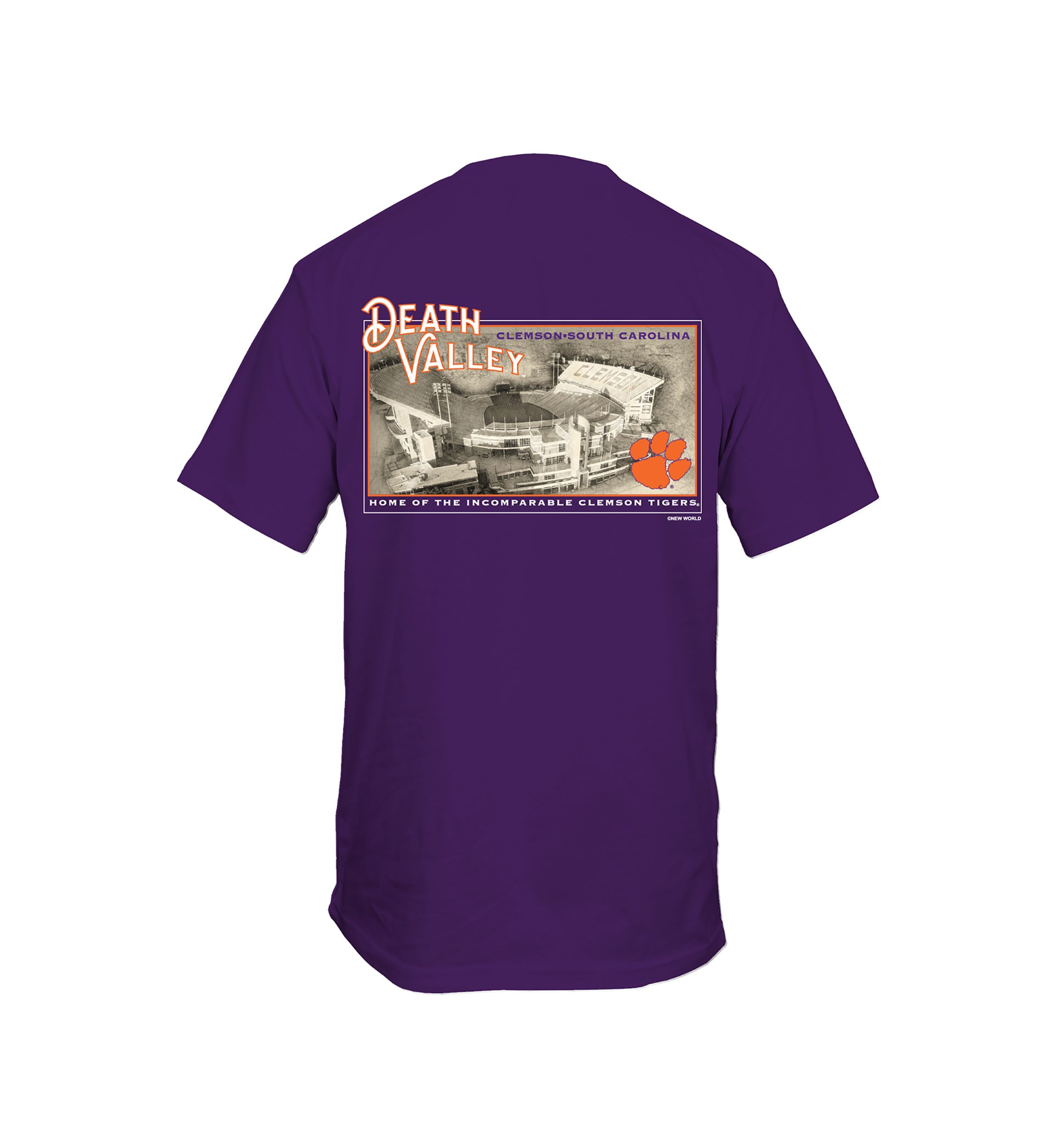 NCAA Clemson Tigers Sepia Stadium Graphic T-Shirt