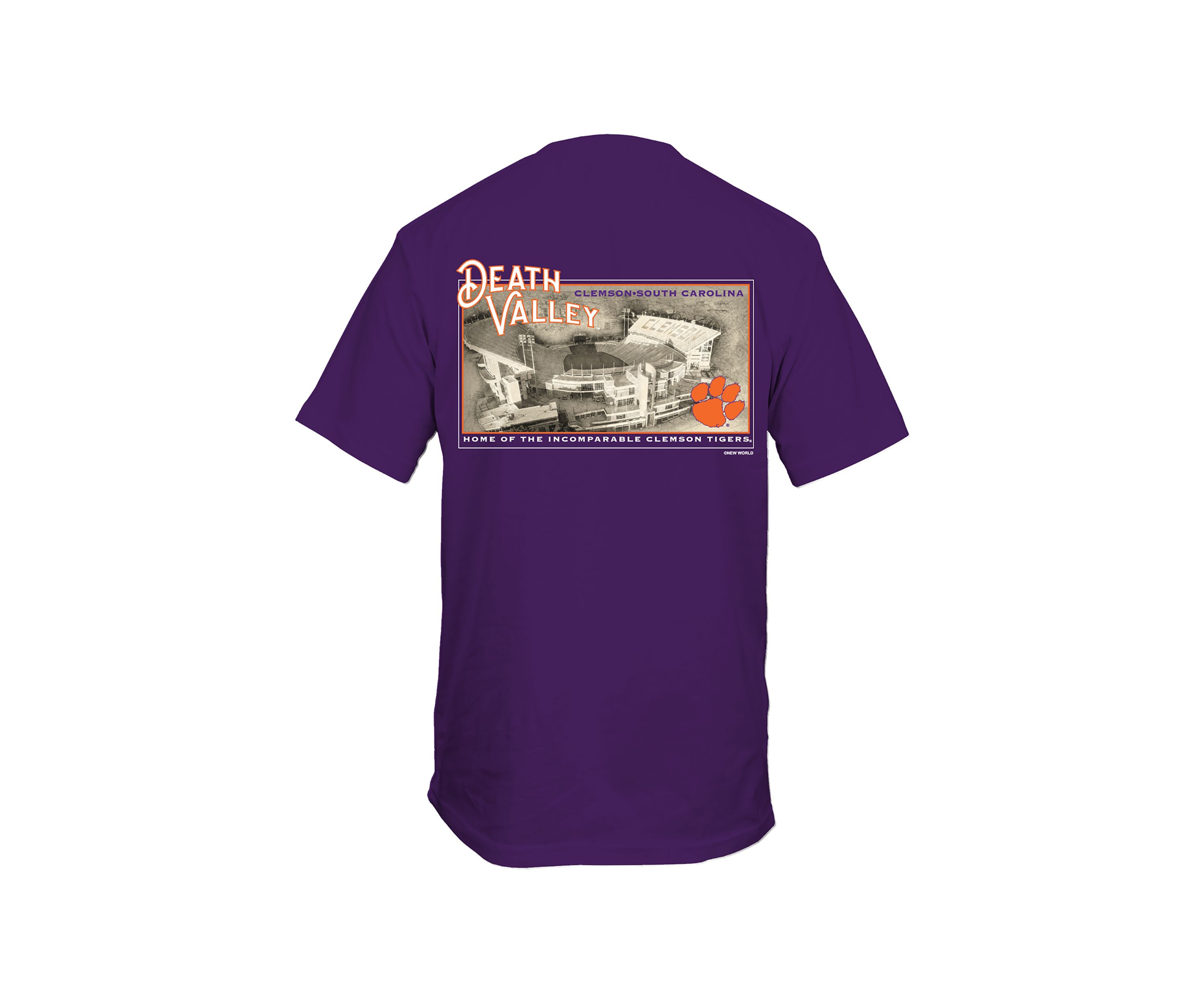 NCAA Clemson Tigers Sepia Stadium Graphic T-Shirt