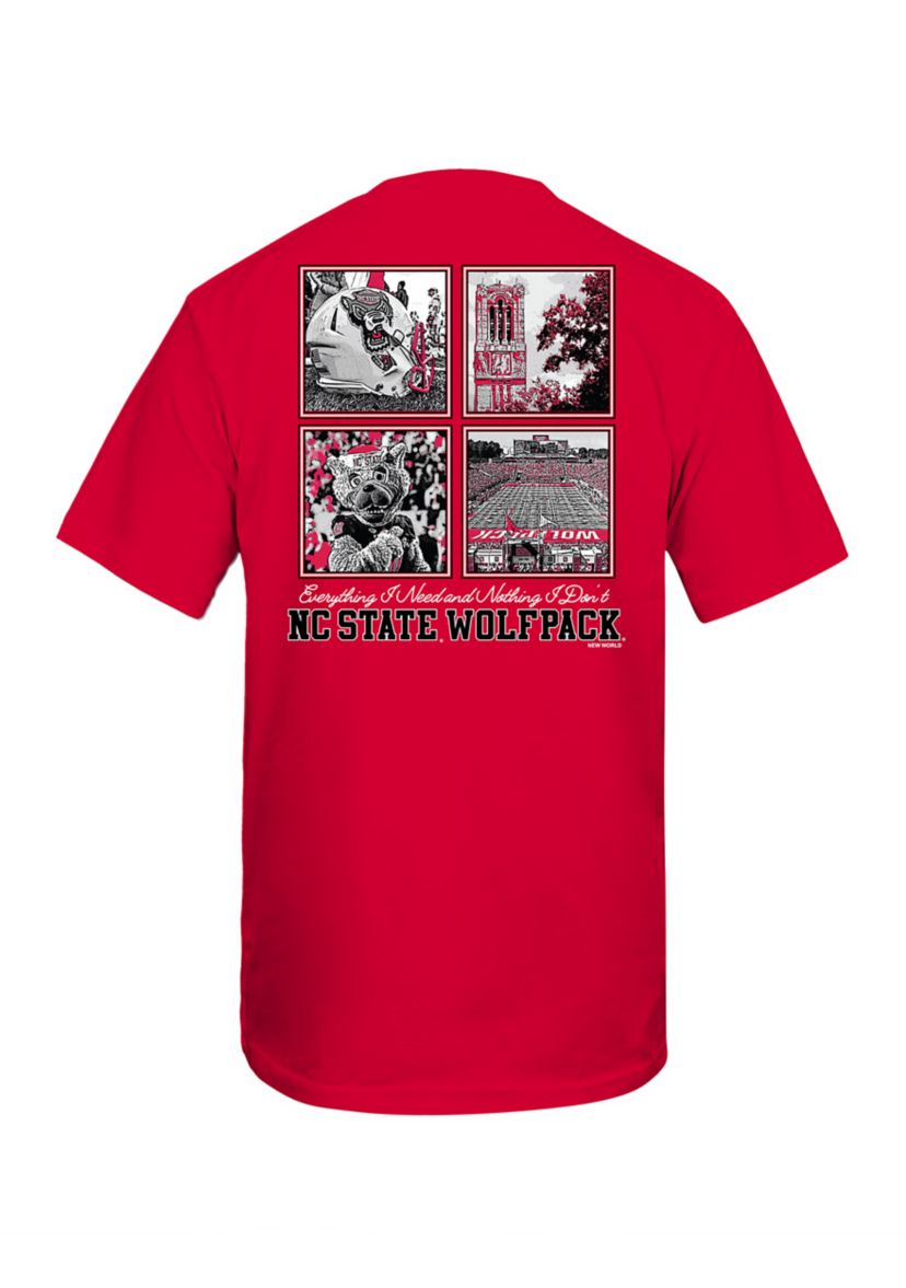 NCAA NC State Wolfpack 4 Boxes Graphic T-Shirt