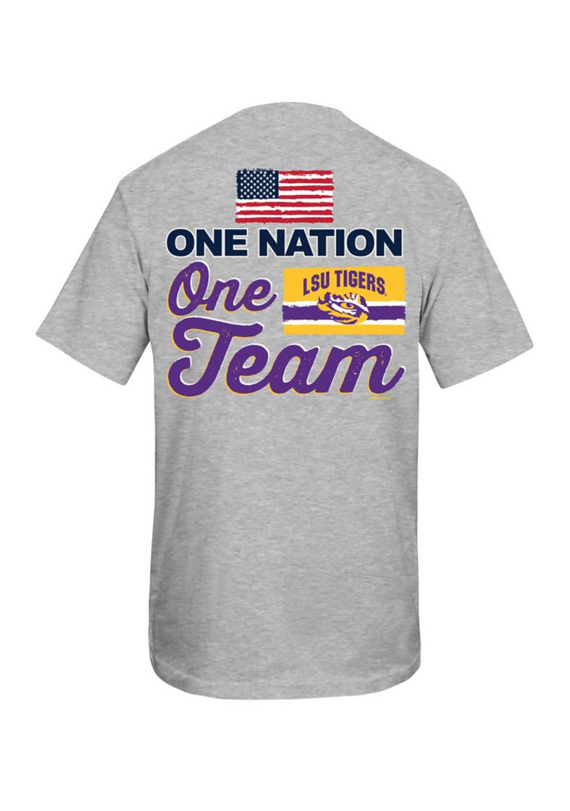 NCAA LSU Tigers Nation Team Short Sleeve Graphic T-Shirt