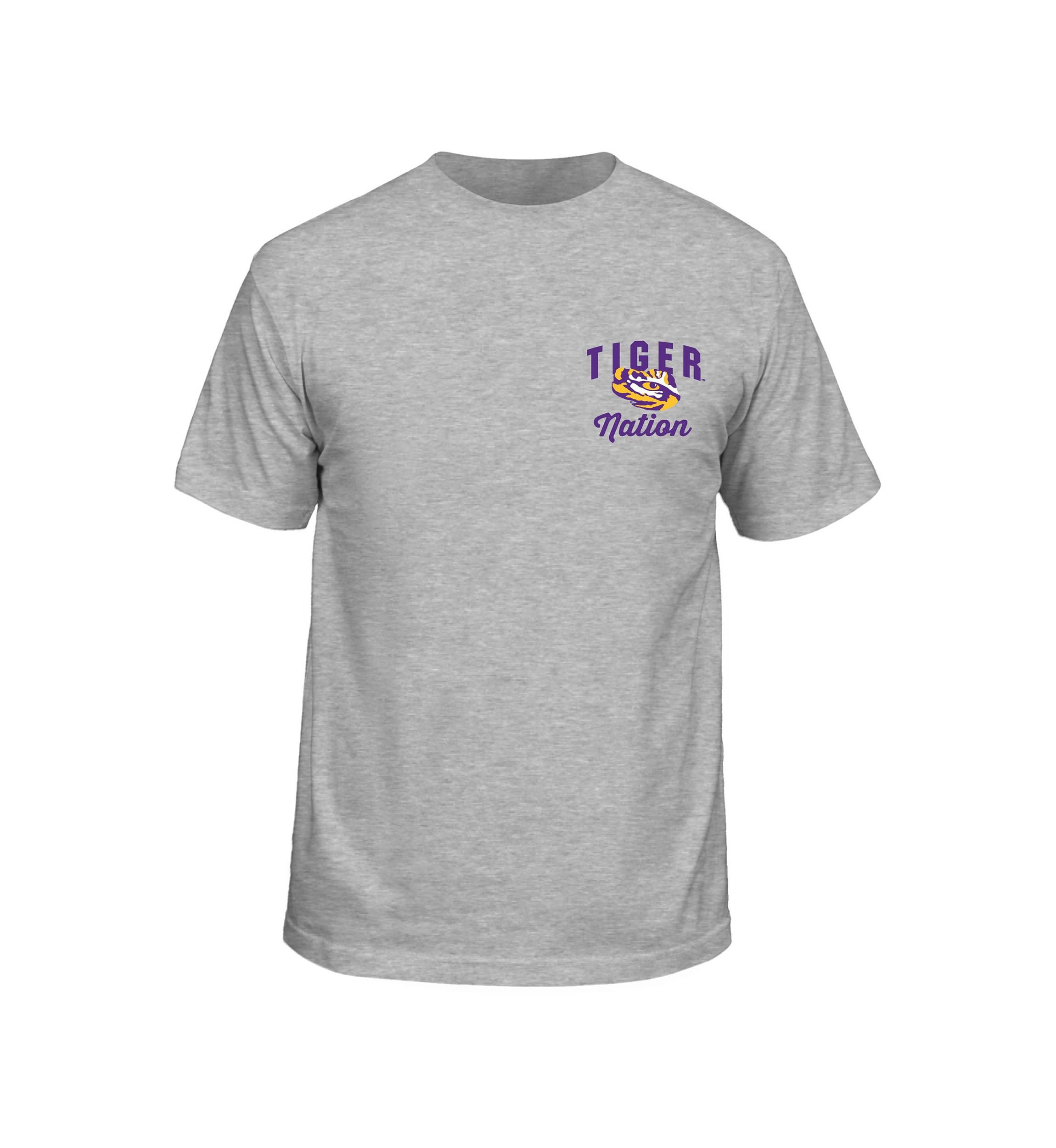 NCAA LSU Tigers Nation Team Short Sleeve Graphic T-Shirt