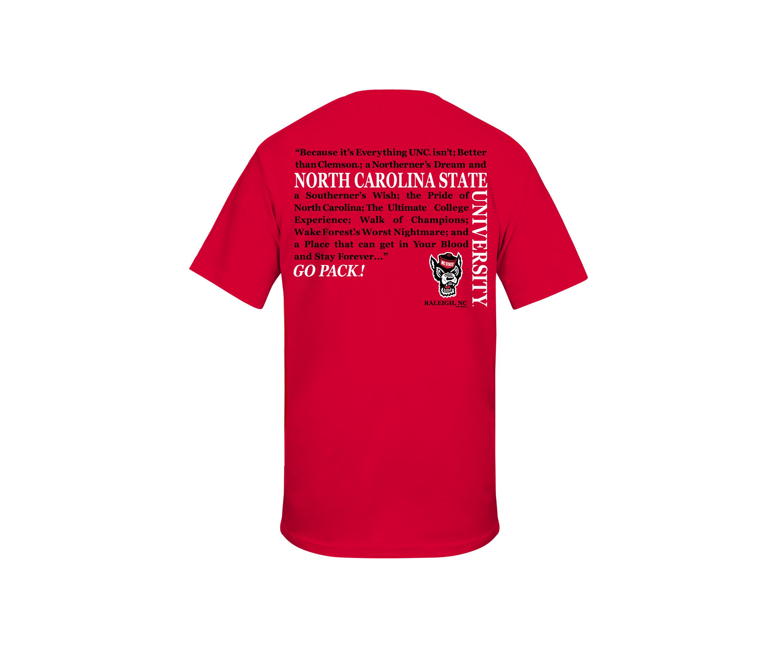 NCAA NC State Wolfpack Straight Hem Graphic T-Shirt