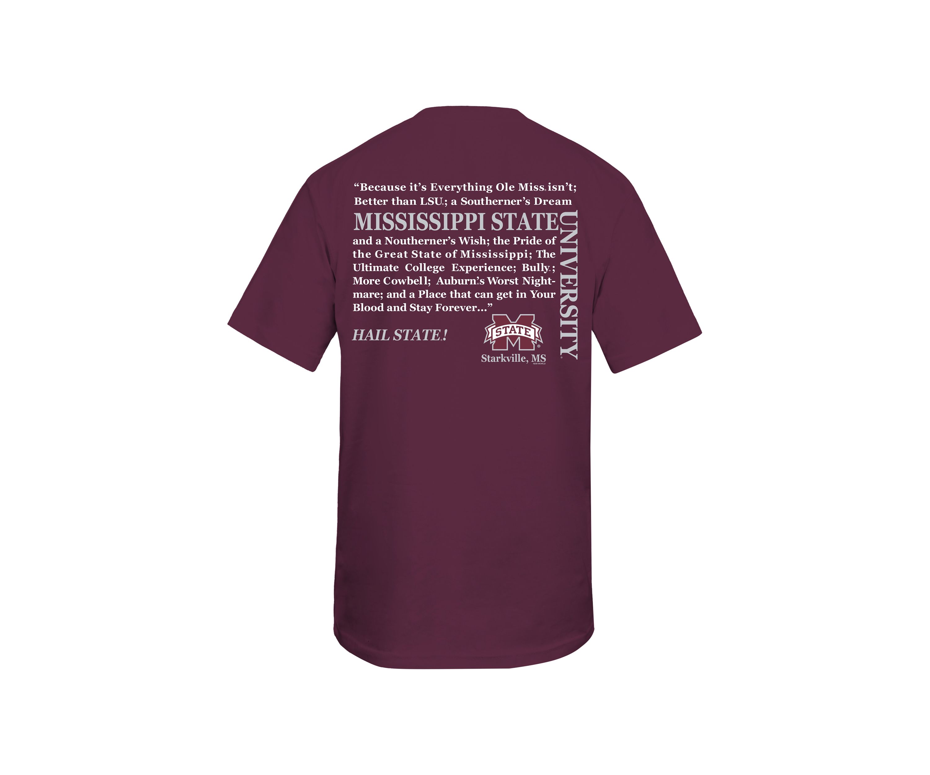 NCAA Mississippi State Bulldogs Straight Hem Graphic T-Shirt