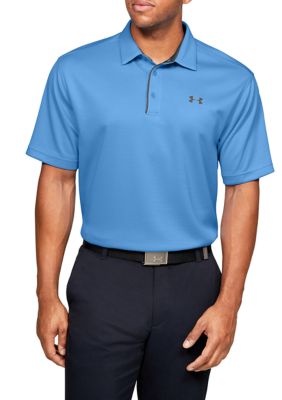 Under Armour Men's Tech Polo Shirt, Blue, Medium
