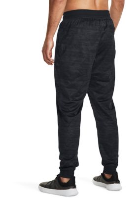 Under armour fleece stacked on sale joggers