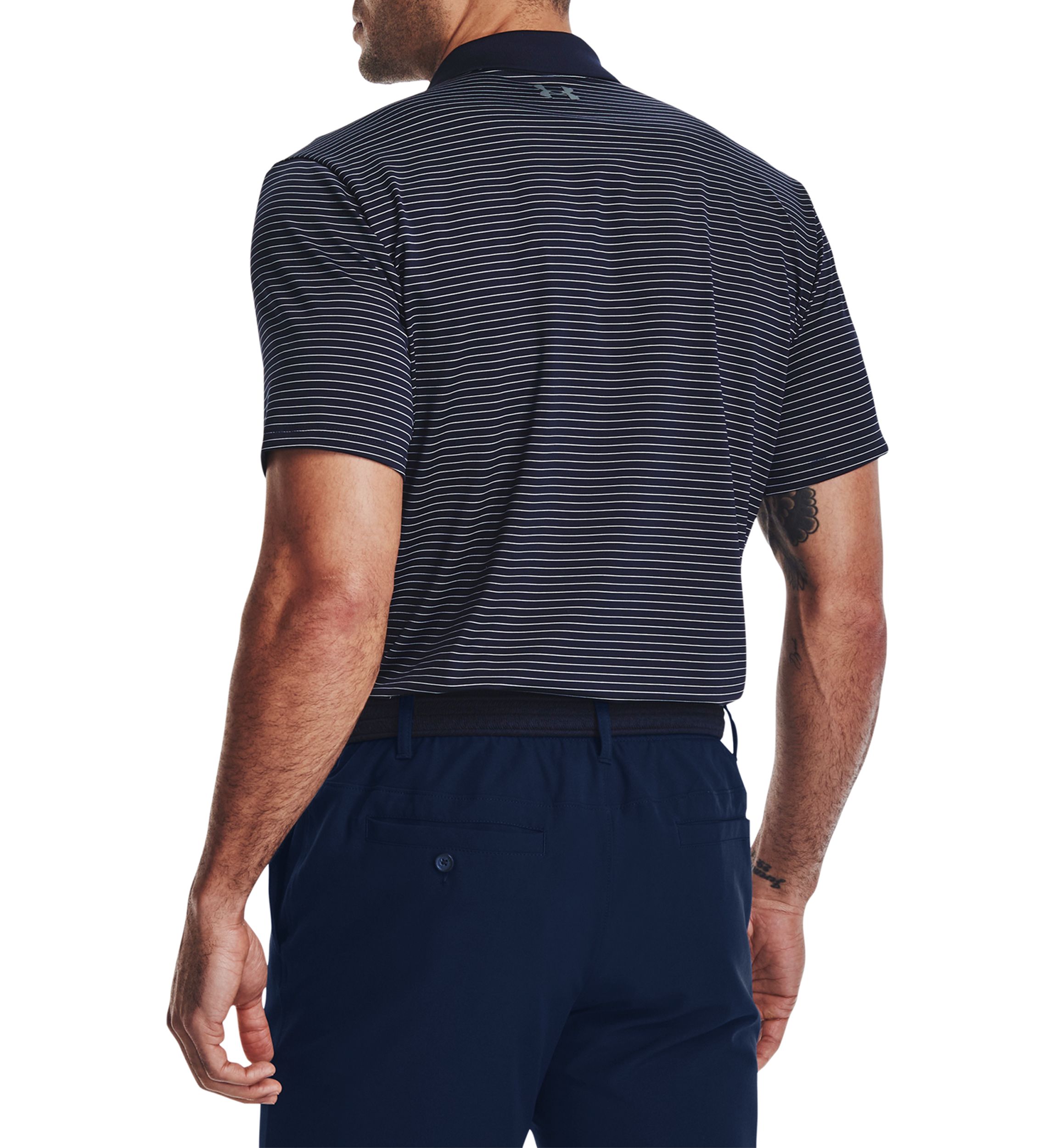 Mens Matchplay Stripe Polo Shirt