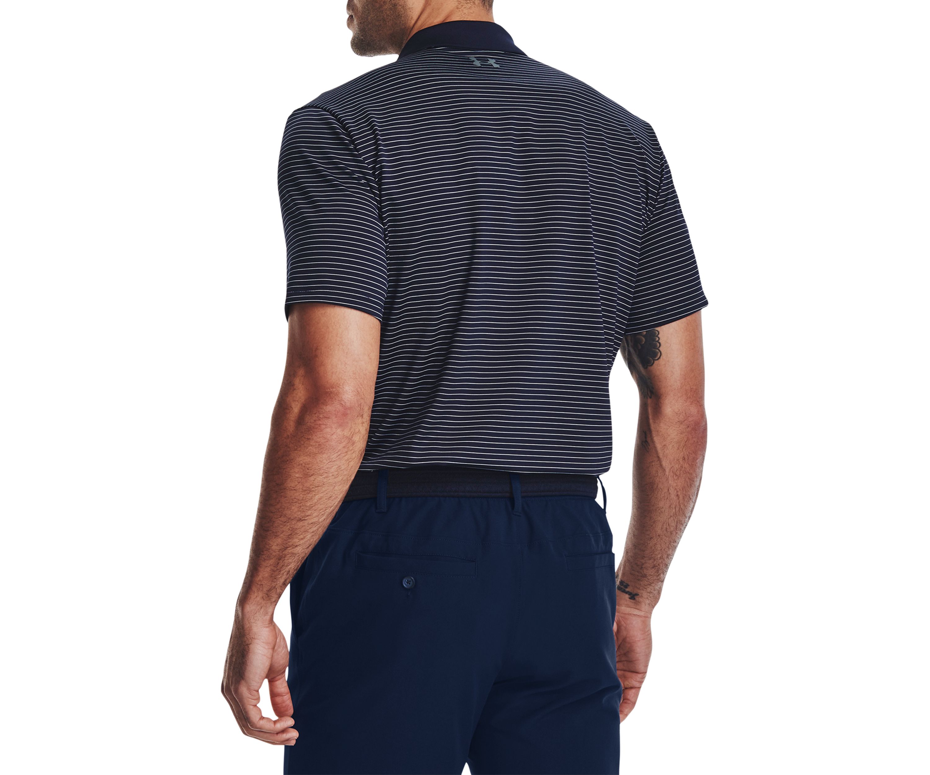 Mens Matchplay Stripe Polo Shirt
