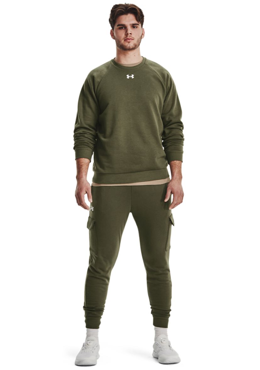 Mens UA Rival Fleece Crew Neck Pullover