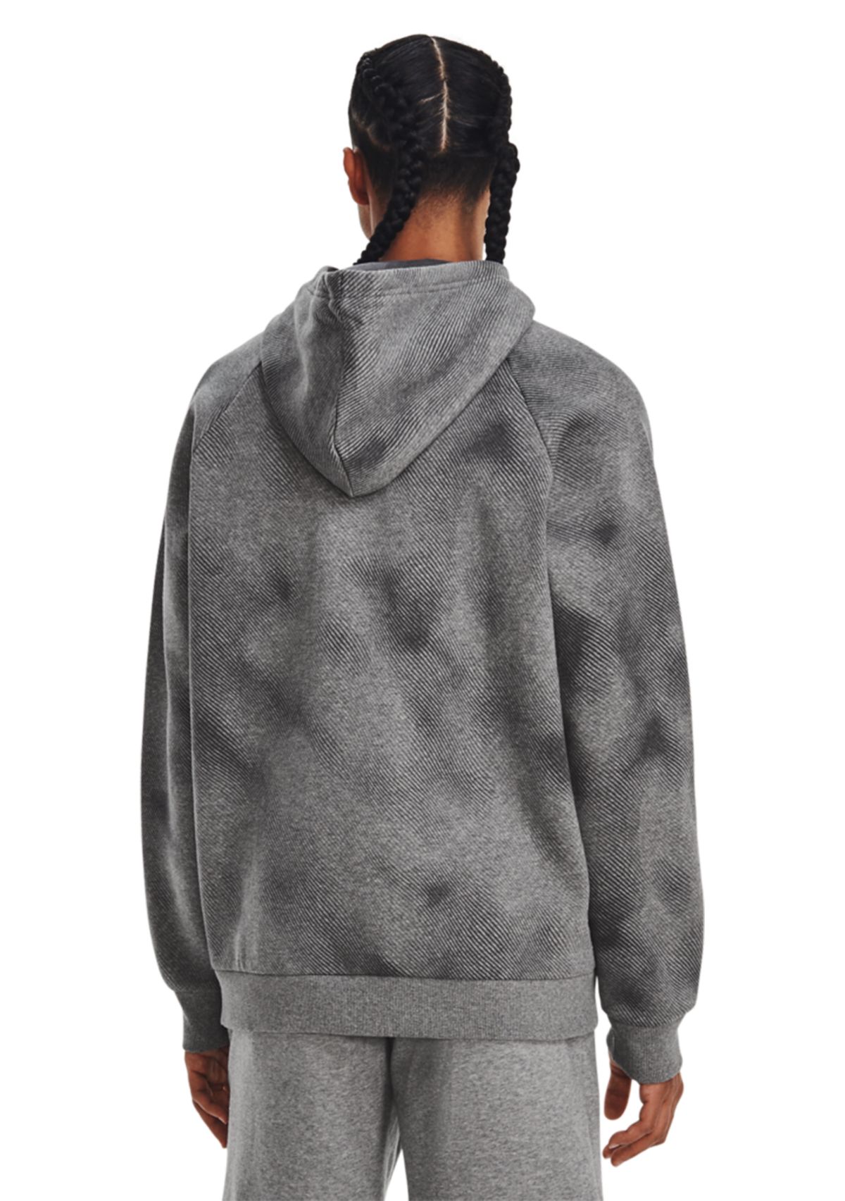 Mens UA Rival Fleece Printed Hoodie