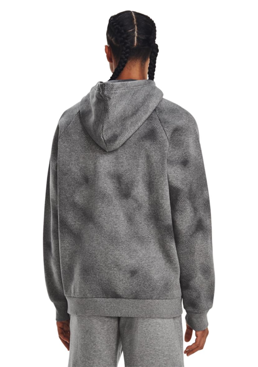 Mens UA Rival Fleece Printed Hoodie