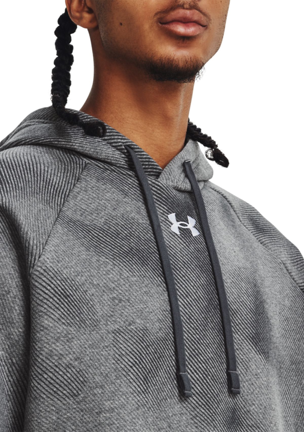 Mens UA Rival Fleece Printed Hoodie