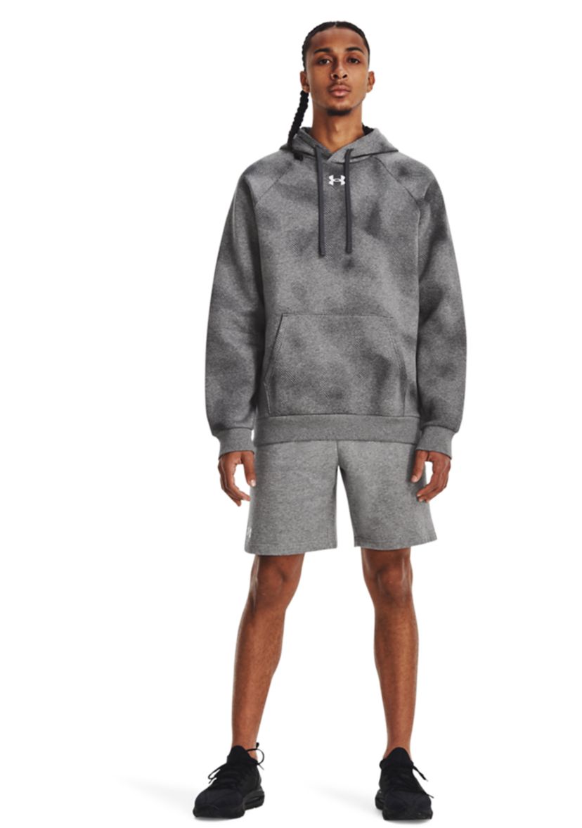 Mens UA Rival Fleece Printed Hoodie