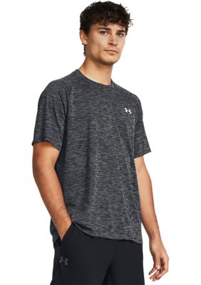Under Armour Men's Techâ¢ Textured Short Sleeve, Black, 2XL