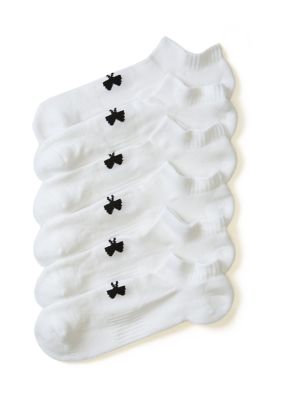 Under Armour Men's UA Tech No Show Socks - 6 Pack, White, Large