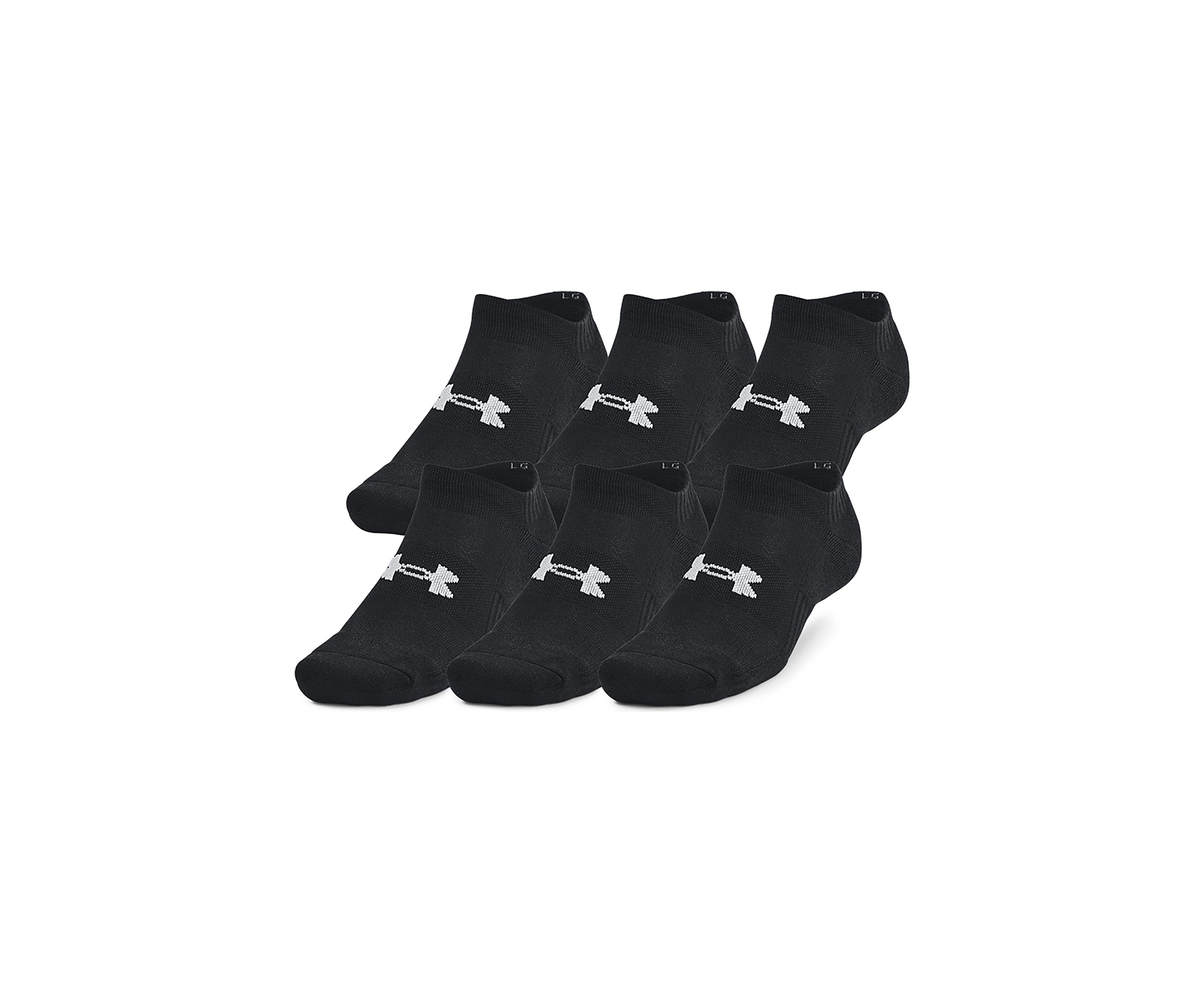 UA Tech No Show Socks - 6 Pack
