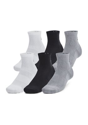 Under Armour Men's Quarter Socks - 6 Pack, Large