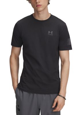 Under Armour Men's Big & Tall Freedom Flag Graphic T-Shirt, Black, 3XL Tall