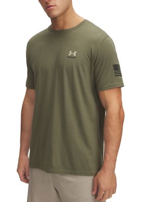 Under Armour Men's Freedom Flag Graphic T-Shirt, Green, 2XL
