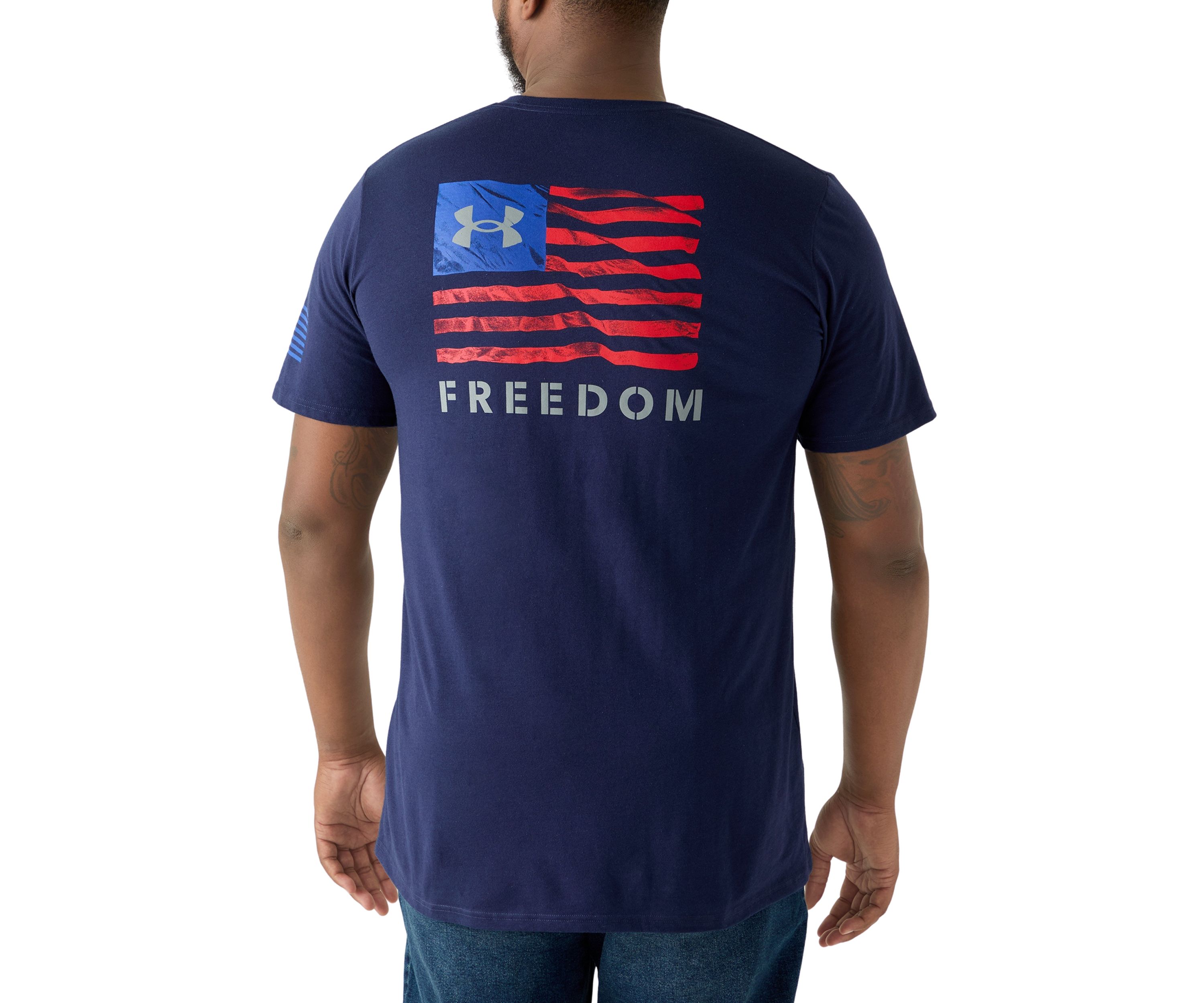 Big & Tall Short Sleeve Freedom Banner Graphic T-Shirt