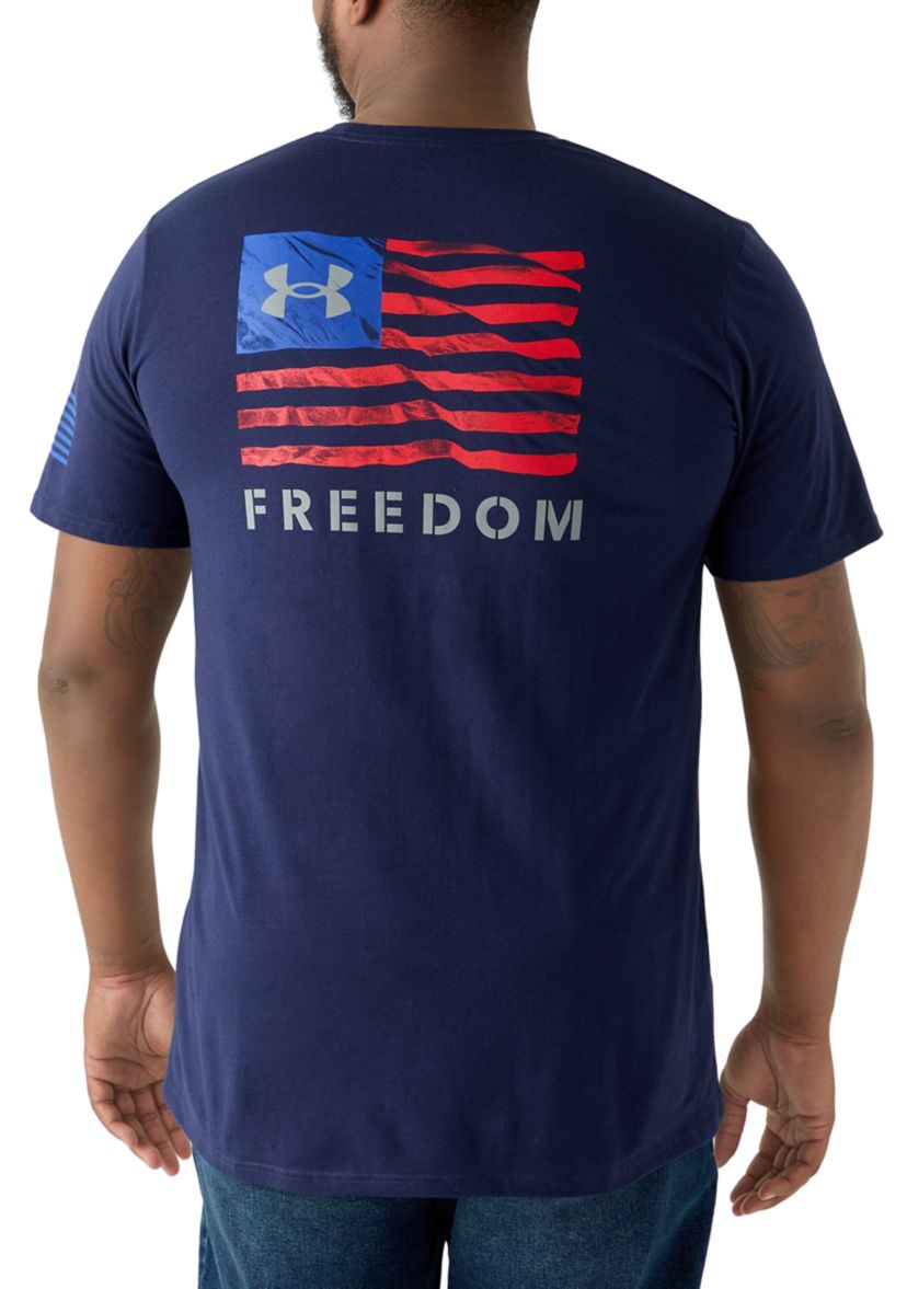 Big & Tall Short Sleeve Freedom Banner Graphic T-Shirt