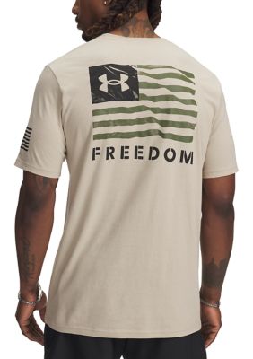 Under Armour Men's Freedom Banner Graphic T-Shirt, Sand, Small
