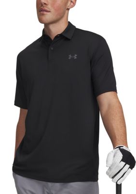 Under Armour Men's Matchplay Polo Shirt, Black, 2XL Tall