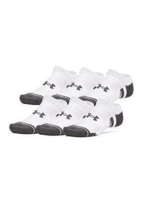 Under Armour Men's Performance Techâ¢ Unisex 6-Pack No Show Socks