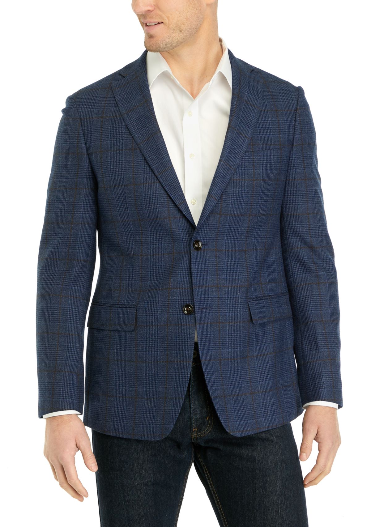 Single Breasted 2 Button-Front Sport Coat 