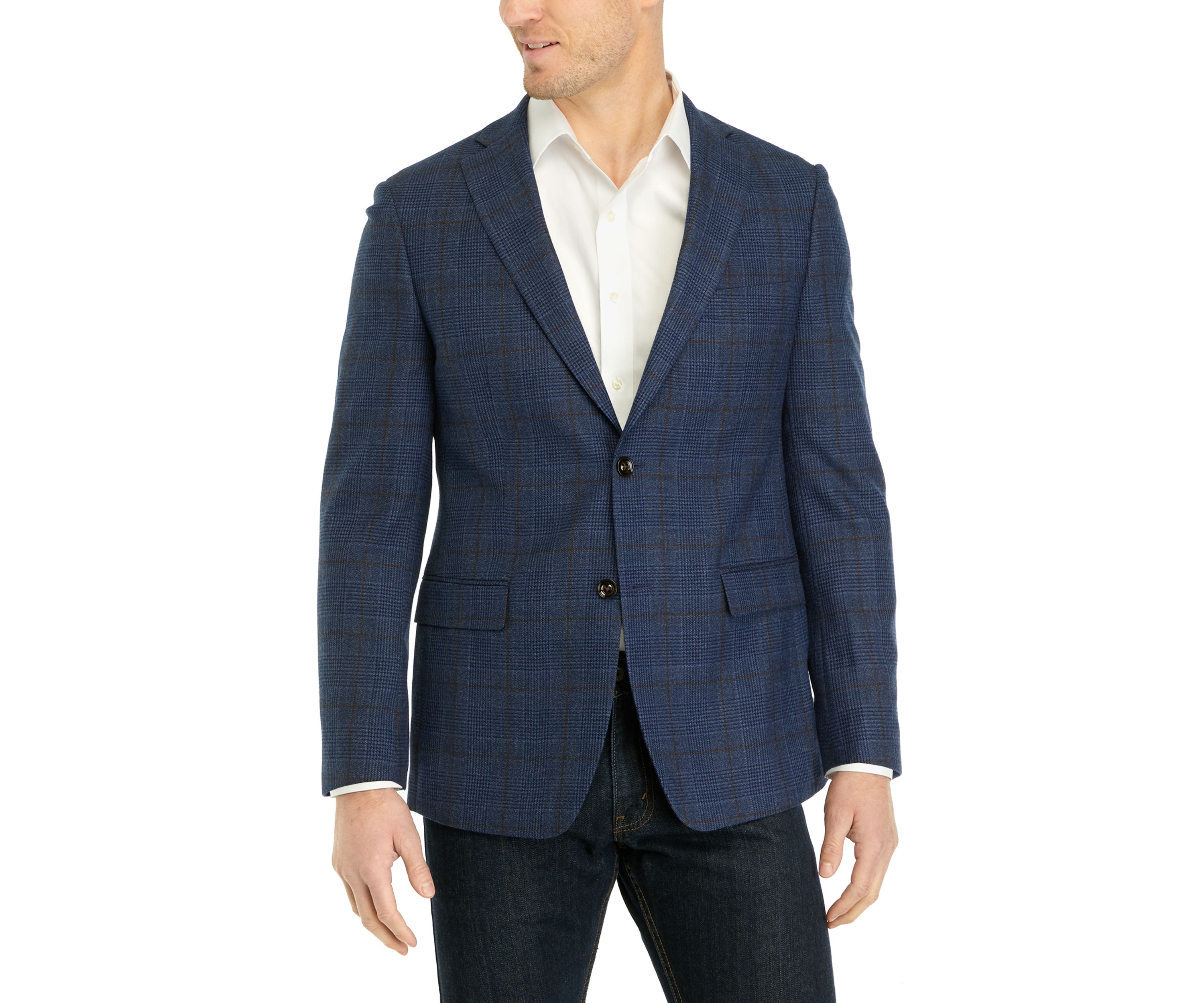 Single Breasted 2 Button-Front Sport Coat 