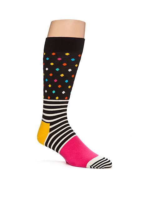 Happy Socks® Men's Stripe Dot Crew Socks - Single Pair | belk