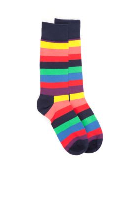 Happy Socks® Men's Stripe Crew Socks - Single Pair | belk