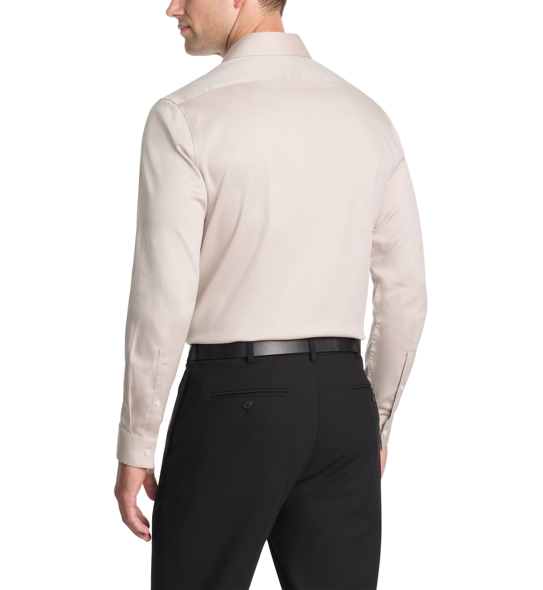 Mens Techni-Cole Stretch Slim Fit Dress Shirt