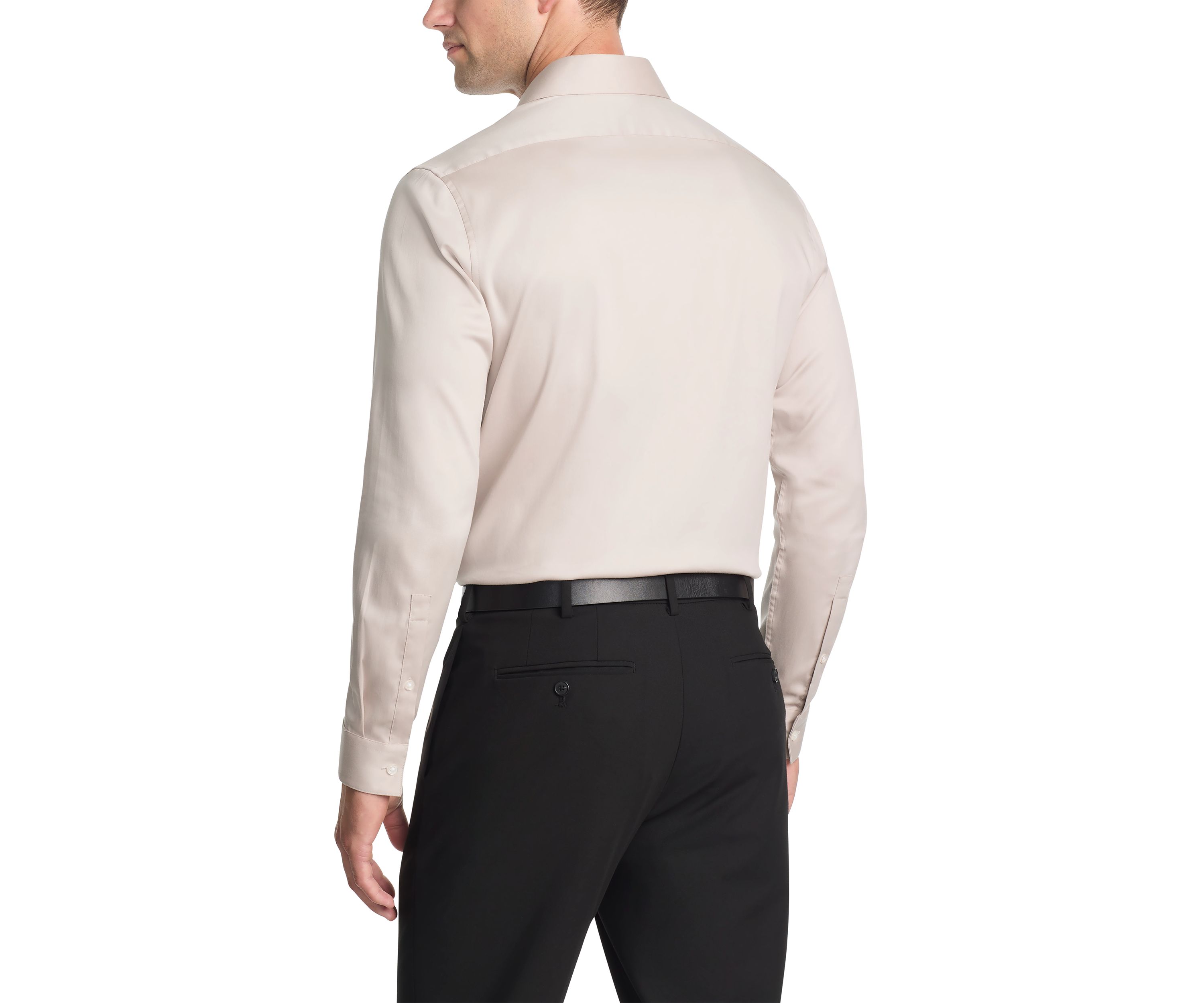 Mens Techni-Cole Stretch Slim Fit Dress Shirt