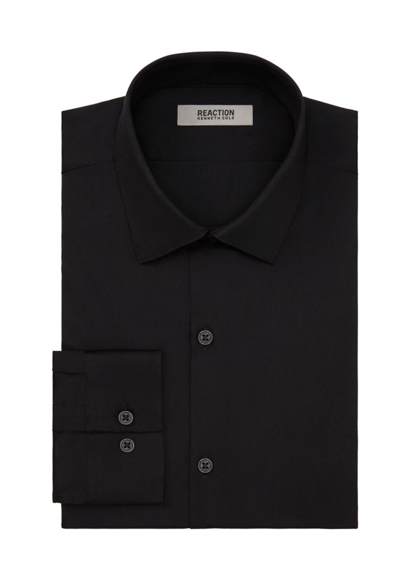 Reaction Techni-Cole, Slim Fit, Tonal Stripe Dress Shirt 