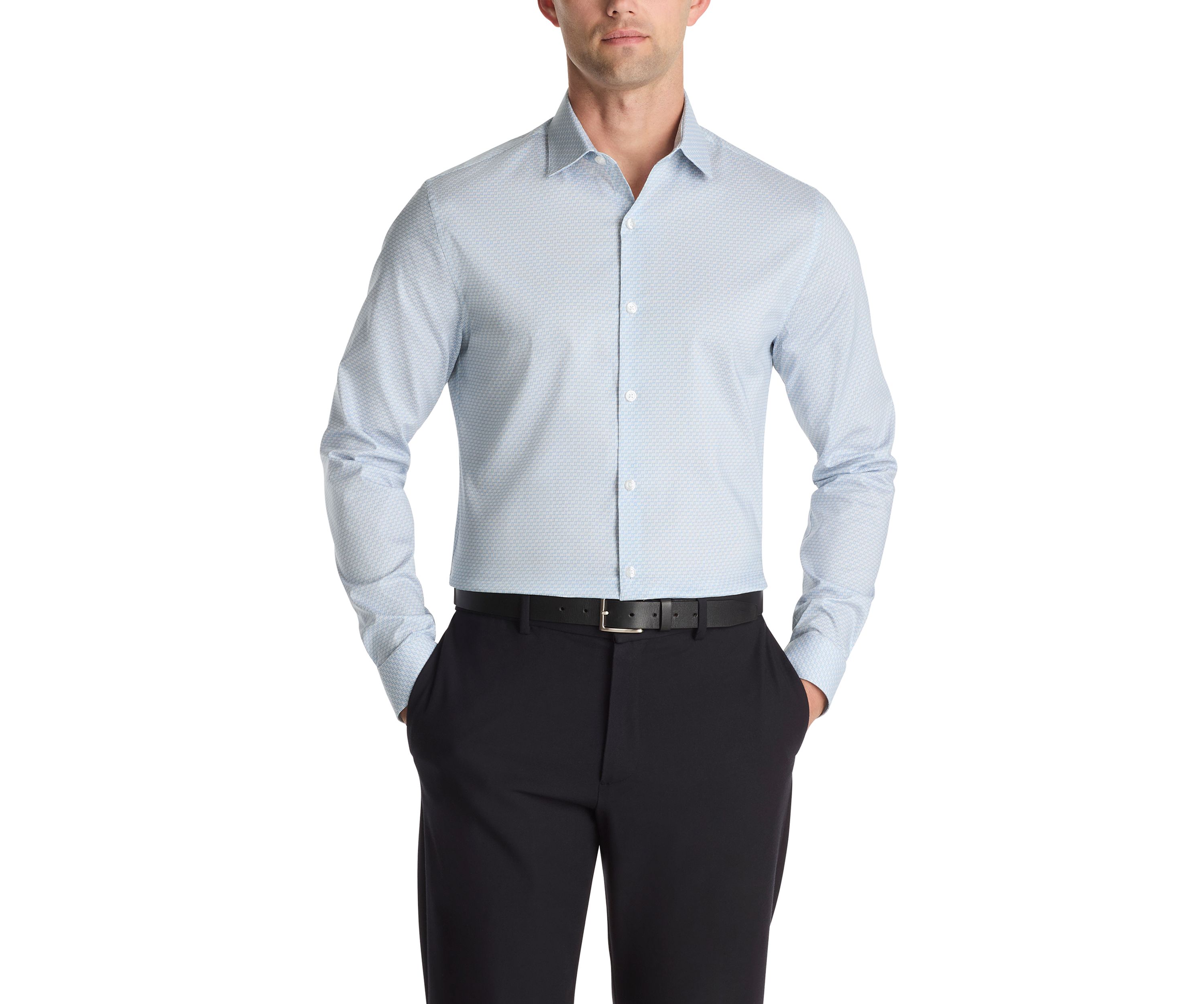 Mens Techini-Cole Stretch Slim Fit Dress Shirt