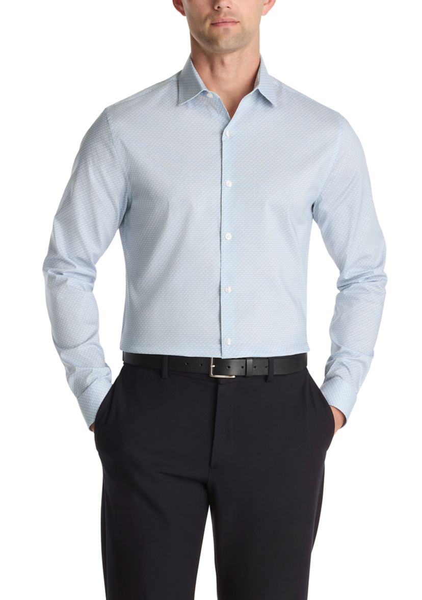 Mens Techini-Cole Stretch Slim Fit Dress Shirt