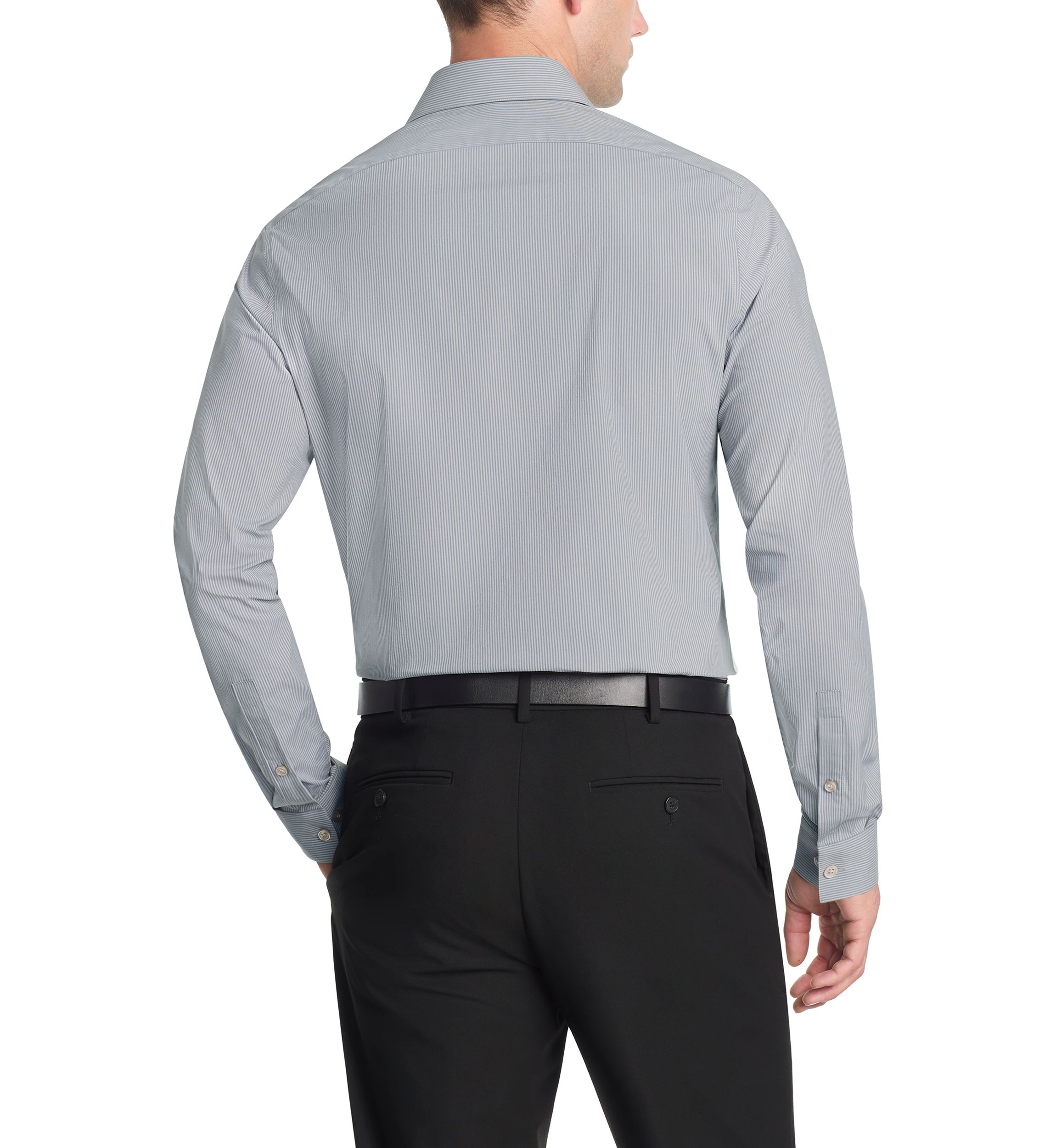  Techni-Cole, Slim Fit, Tonal Stripe Dress Shirt 
