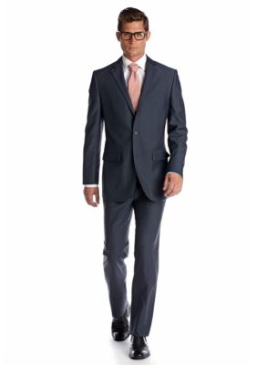 MADE Cam Newton Fitted Blue Stripe Suit | belk