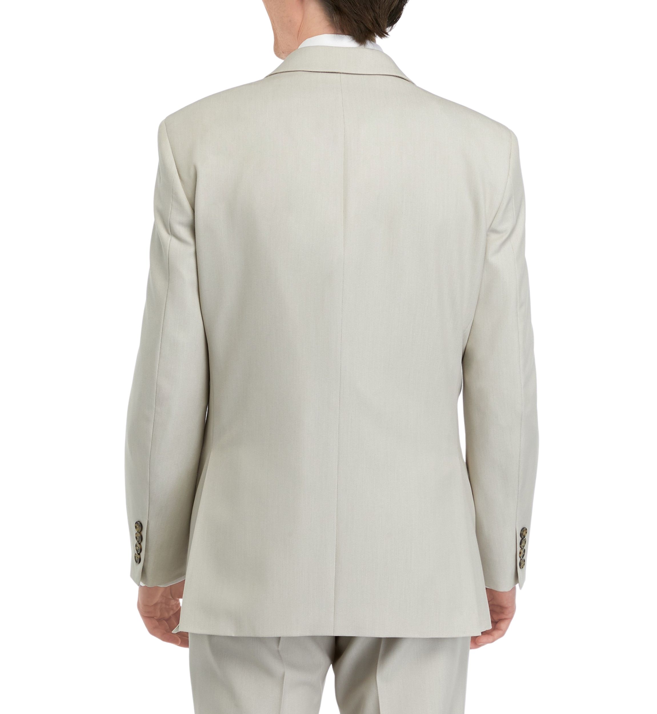 Tan Tonal Solid Suit Coat