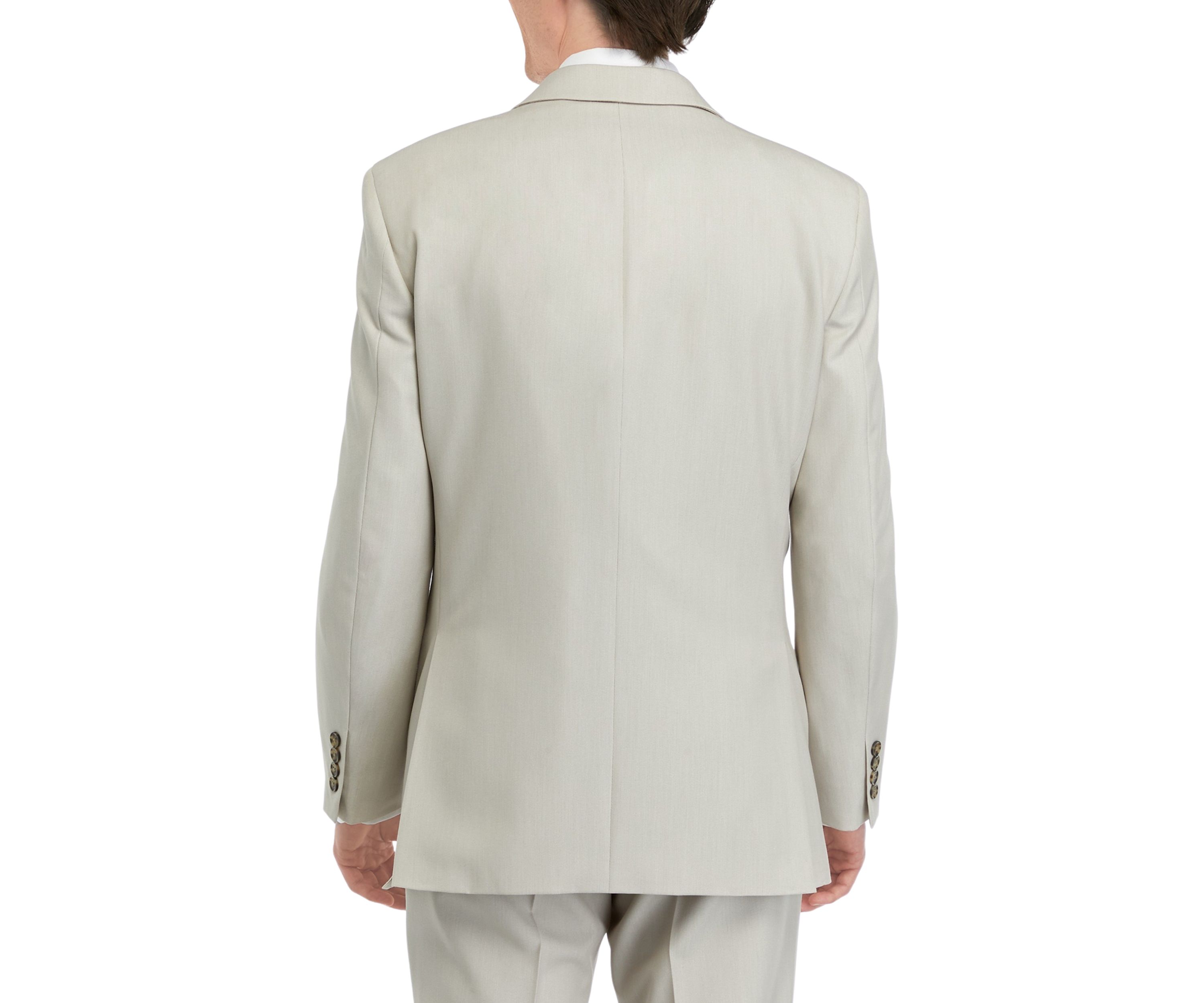 Tan Tonal Solid Suit Coat