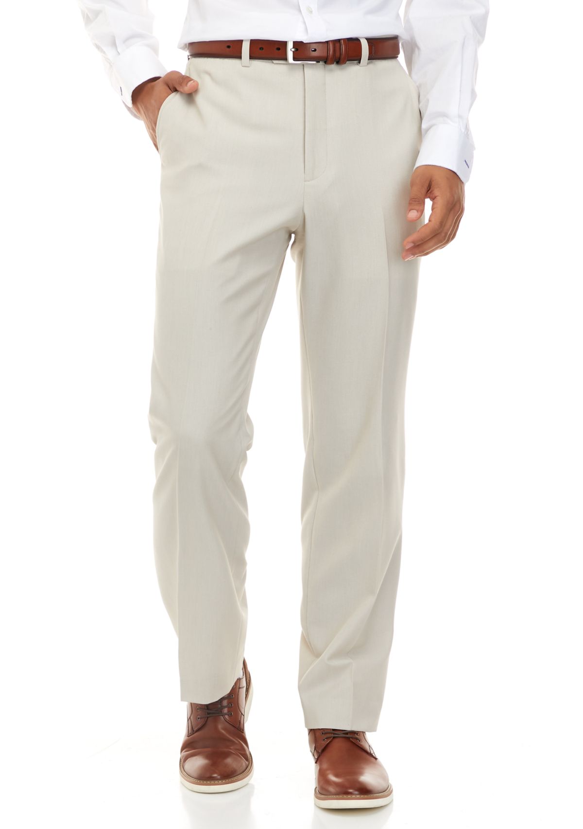 Tan Stretch Tonal Pants