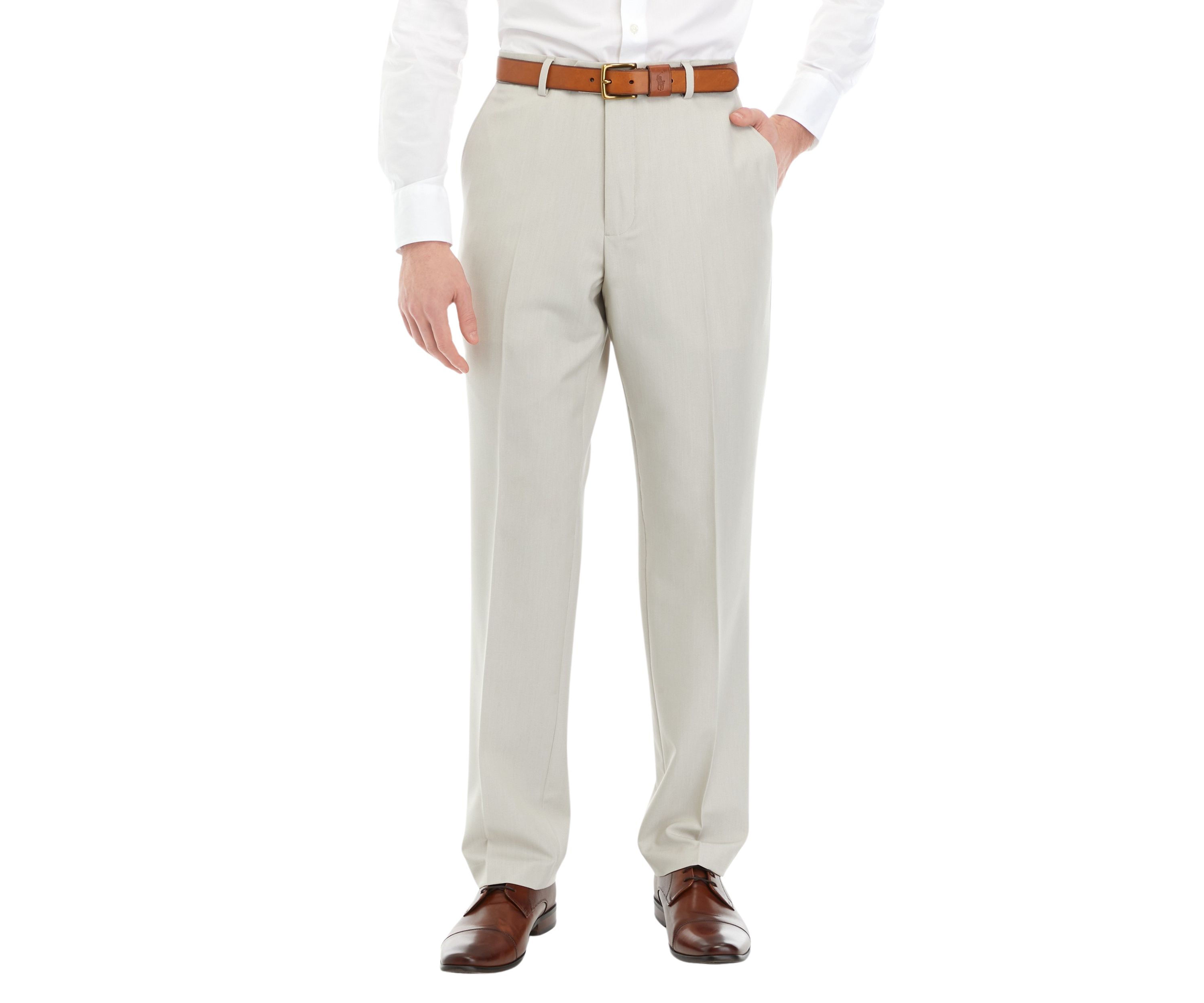 Tan Tonal Suit Pants