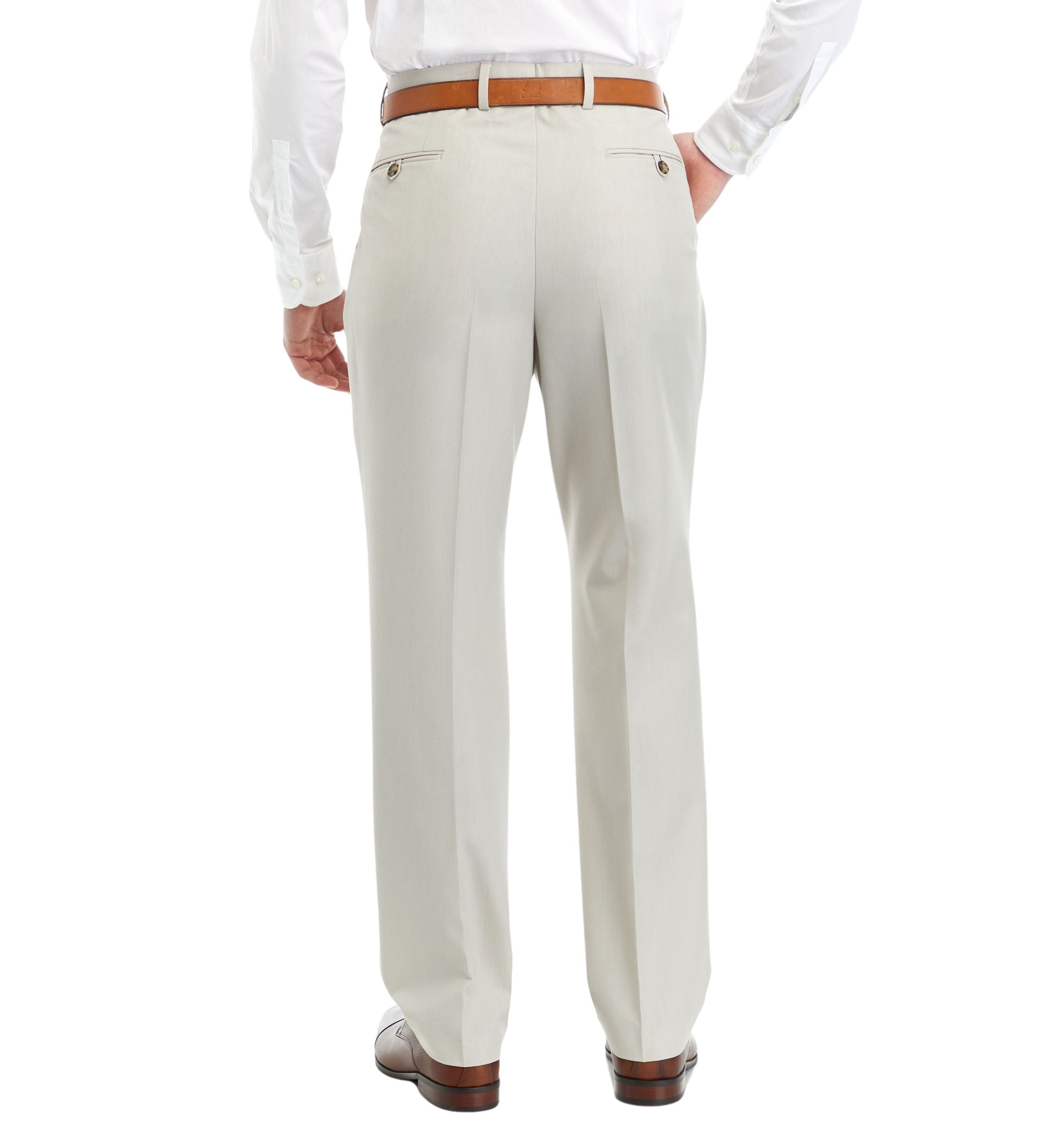 Tan Tonal Suit Pants