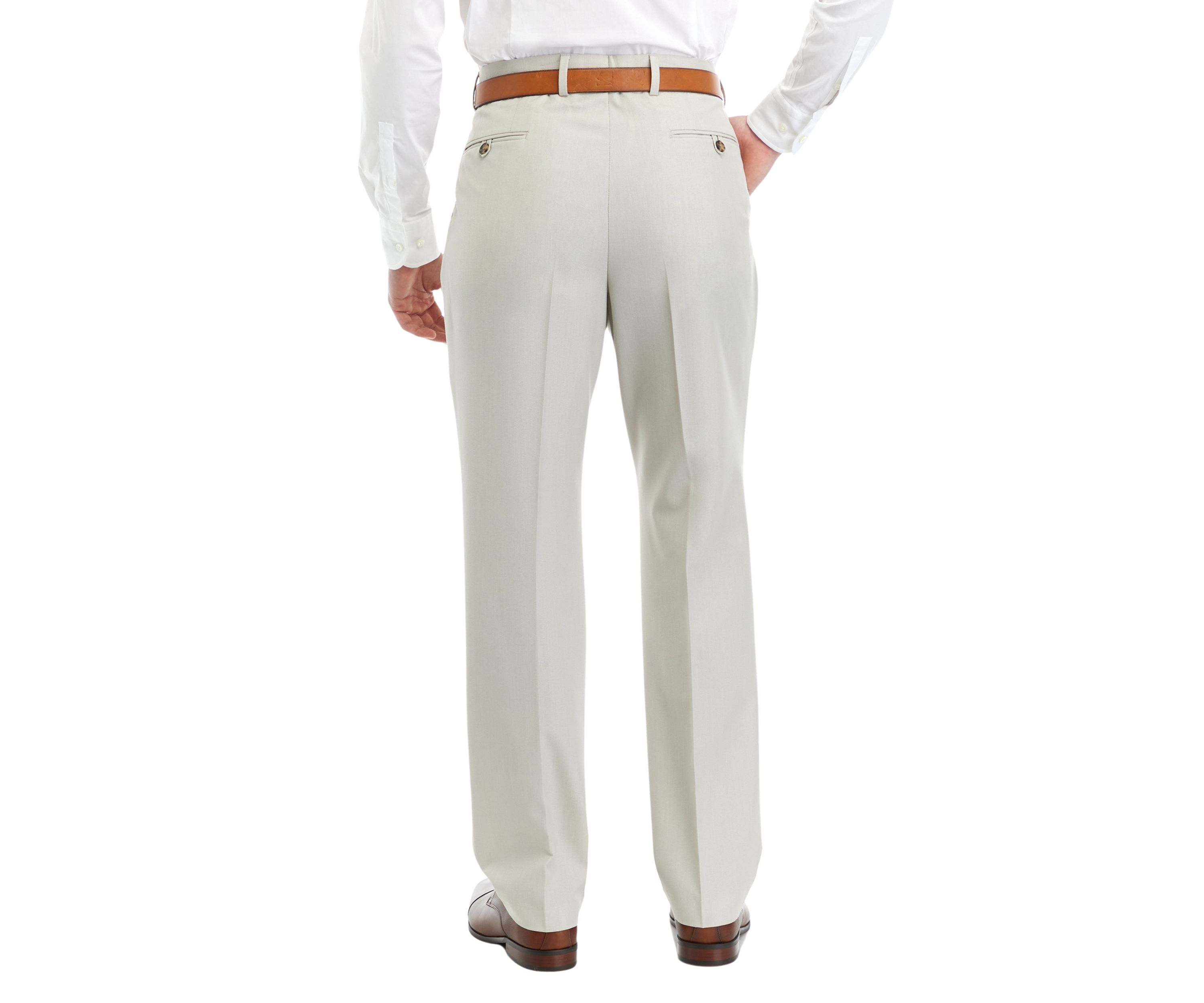 Tan Tonal Suit Pants