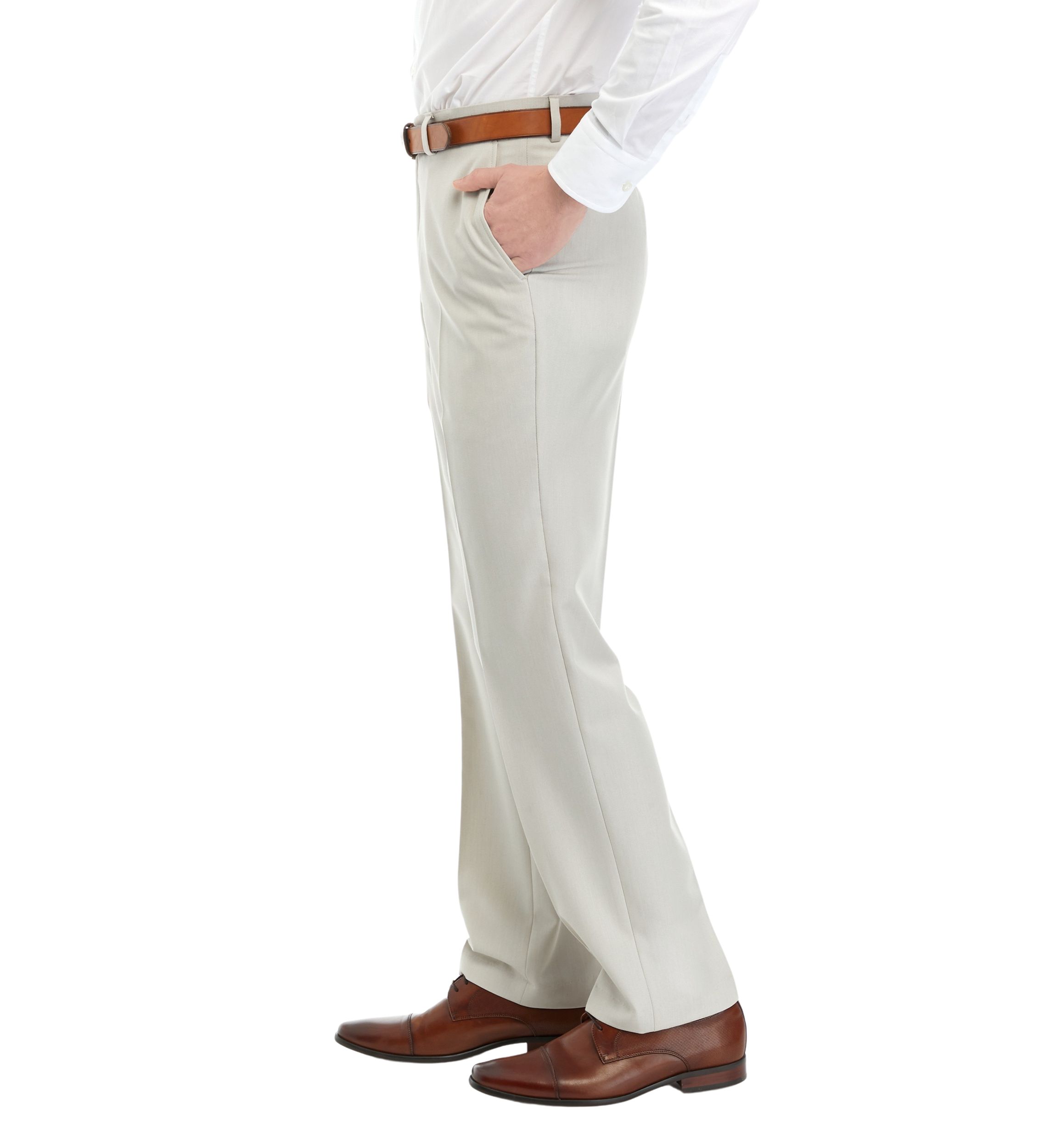 Tan Tonal Suit Pants