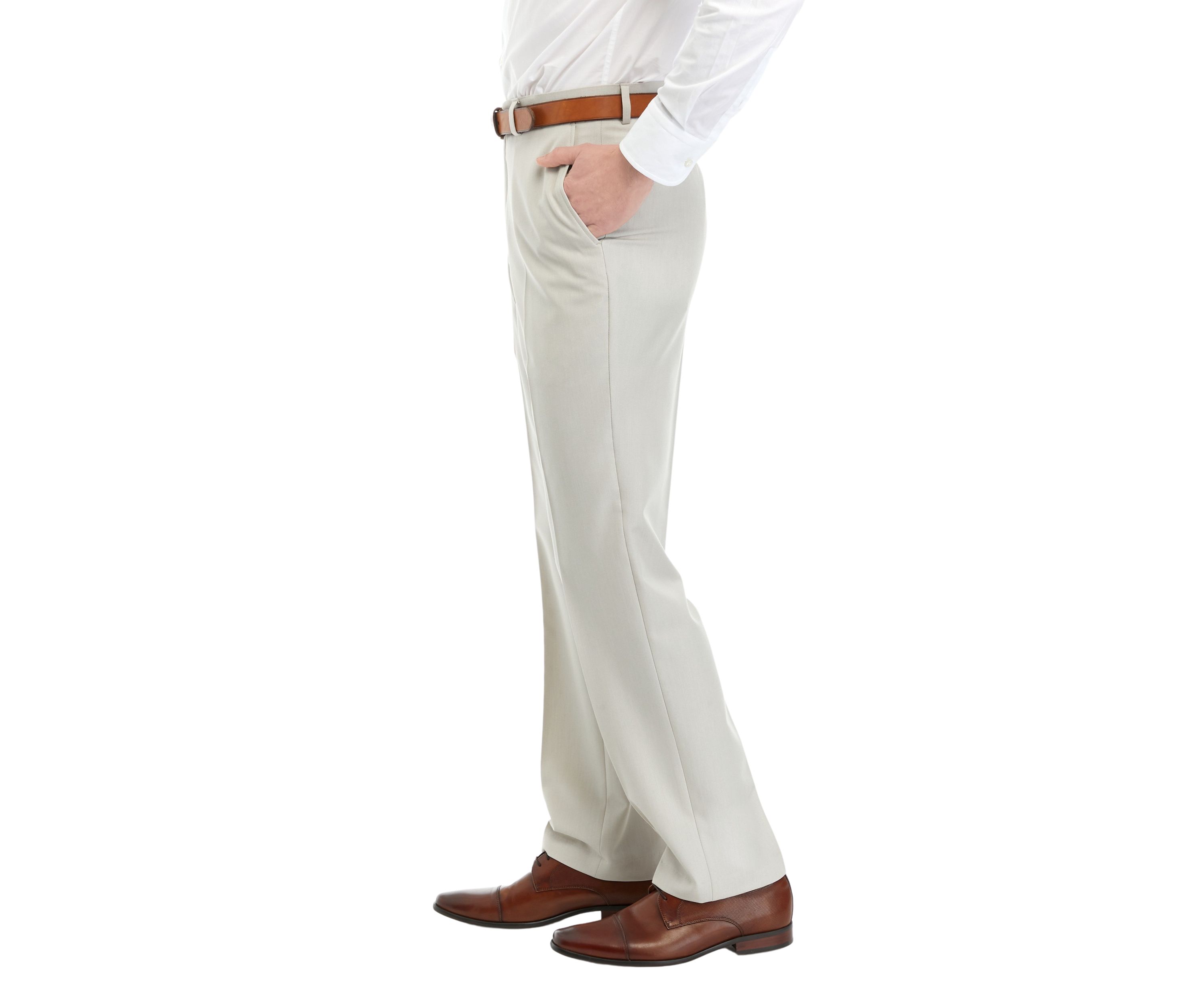 Tan Tonal Suit Pants